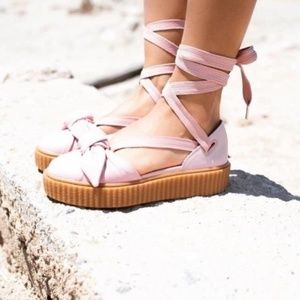 🌸Fenty Puma Bow Creeper Platform Sandals